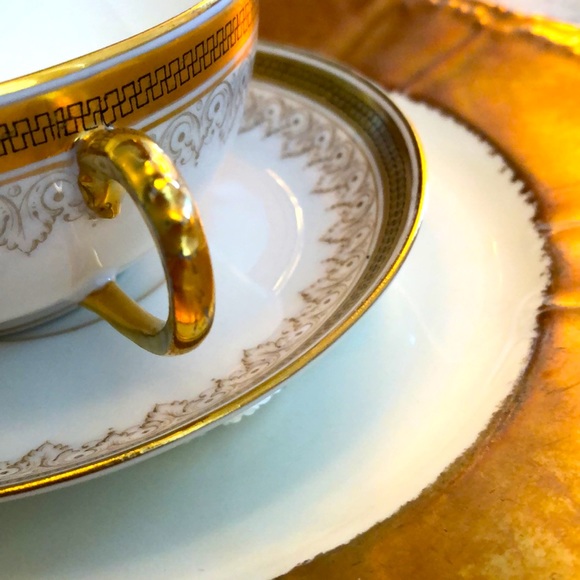 EUC- Pristine PL Limoges France, M. Redon Teacup & Saucer - Picture 6 of 13